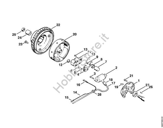 Impianto di accesione Motoseghe a benzina (MS) MS 720 della marca STIHL