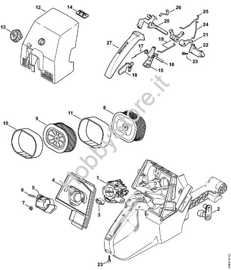 Filtro aria Motoseghe a benzina (MS) MS 780 della marca STIHL