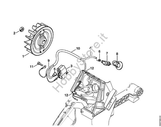 Impianto di accesione Motoseghe a benzina (MS) MS 780 della marca STIHL