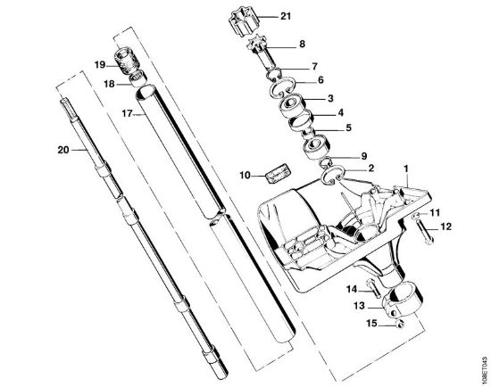 Corpo frizione, stelo Decespugliatori (FS) FS 08 della marca STIHL