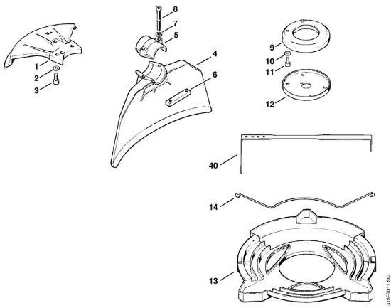 Riparo Decespugliatori (FS) FS 150 della marca STIHL