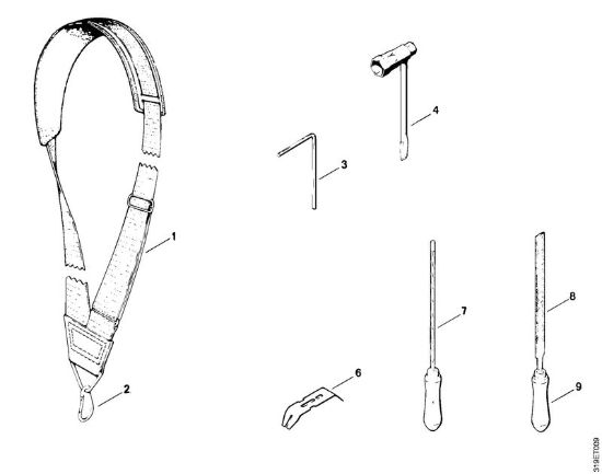 Tracolla, Attrezzi, Accessori a richiesta Decespugliatori (FS) FS 150 della marca STIHL