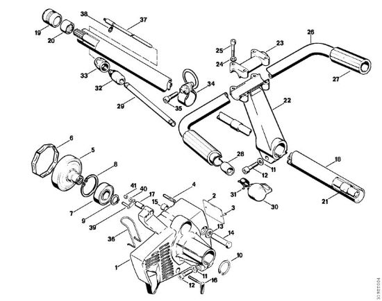 Corpo frizione, stelo Decespugliatori (FS) FS 151 della marca STIHL