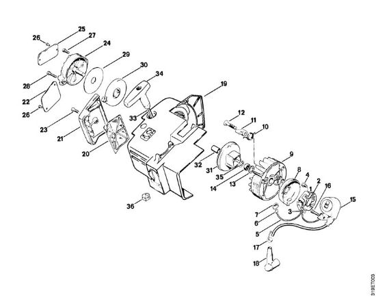 Impianto di accesione Decespugliatori (FS) FS 151 della marca STIHL