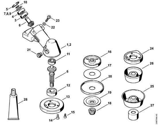 Riduttore Decespugliatori (FS) FS 300 della marca STIHL