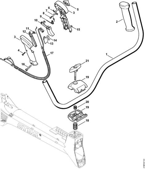 Impugnatura a manubrio Decespugliatori (FS) FS 310 della marca STIHL