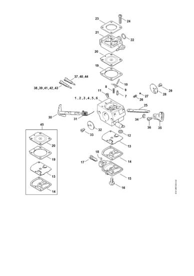 Picture of Carburatore 4134/13, 4134/14, 4134/15, 4134/16, 4134/17, 4134/19 FS 350