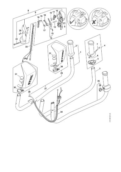 Picture of Impugnatura a manubrio FS 460-K