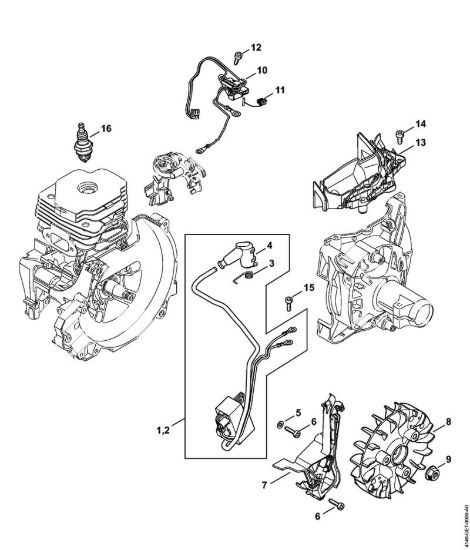 Impianto di accesione Decespugliatori (FS) FS 510 C-EM della marca STIHL