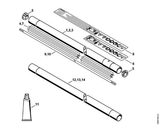 Stelo Decespugliatori (FS) FS 550-L della marca STIHL