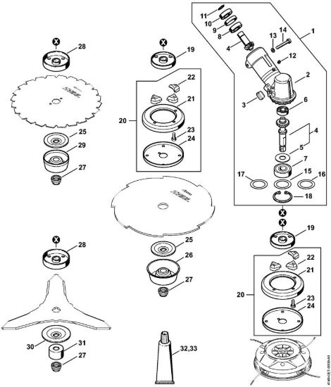 Riduttore Decespugliatori (FS) FS 560 C-EM della marca STIHL