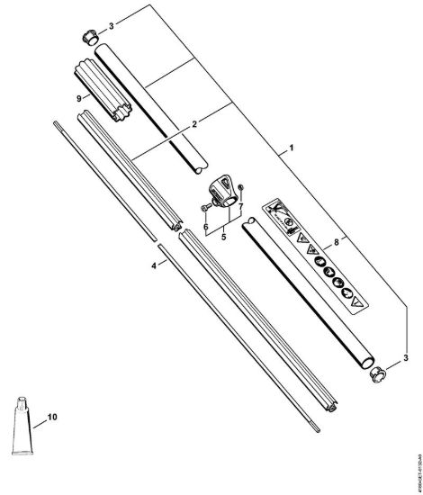 Stelo FS 100 R Decespugliatrici (FS) FS 100 R della marca STIHL