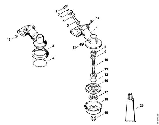 Riduttore Decespugliatrici (FS) FS 106 della marca STIHL