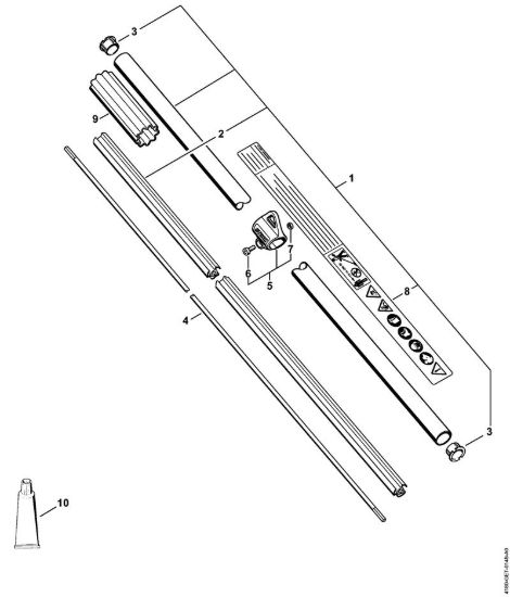 Stelo FS 110 RX Decespugliatrici (FS) FS 110 RX-Z della marca STIHL