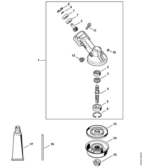 Riduttore Decespugliatrici (FS) FS 111 R della marca STIHL