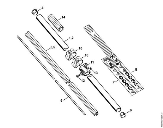 Stelo Decespugliatrici (FS) FS 120 R 2-MIX della marca STIHL