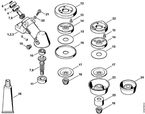 Riduttore Decespugliatrici (FS) FS 220 K della marca STIHL