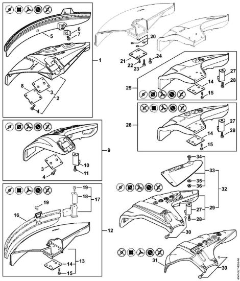 Riparo Decespugliatrici (FS) FS 240 della marca STIHL