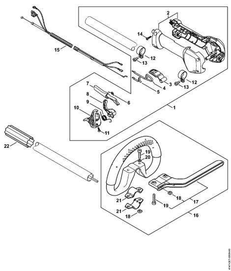 Impugnatura circolare Decespugliatrici (FS) FS 260 RC-E della marca STIHL