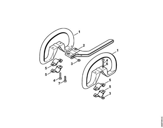 Impugnatura circolare Decespugliatrici (FS) FS 36 R della marca STIHL