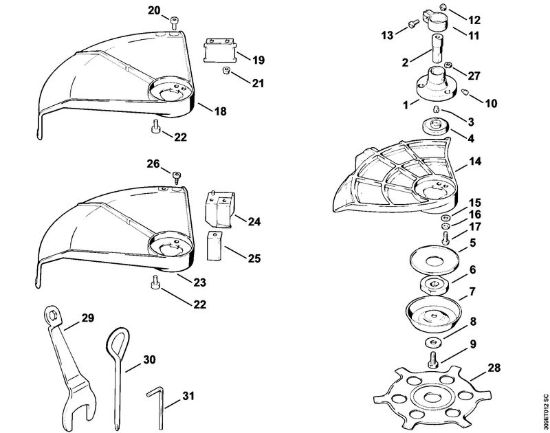 Riparo, utensili Decespugliatrici (FS) FS 50 (4118) della marca STIHL
