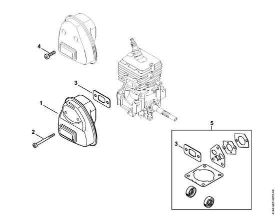 Silenziatore Decespugliatrici (FS) FS 50 C-E della marca STIHL
