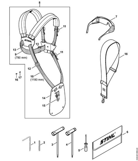 Attrezzi, accessorio a richiesta Decespugliatrici (FS) FS 55 2-MIX della marca STIHL