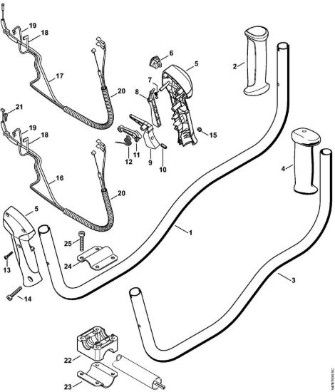 Impugnatura a manubrio Decespugliatrici (FS) FS 56 C-E della marca STIHL
