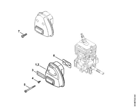 Silenziatore Decespugliatrici (FS) FS 56 C-E della marca STIHL
