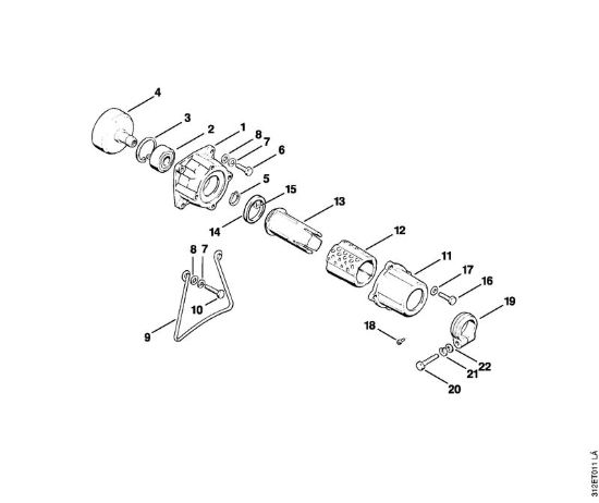 Scatola frizione AV Decespugliatrici (FS) FS 80 E della marca STIHL