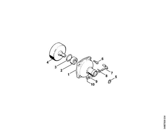 Scatola frizione Decespugliatrici spalleggiabilli (FR) FR 106 della marca STIHL