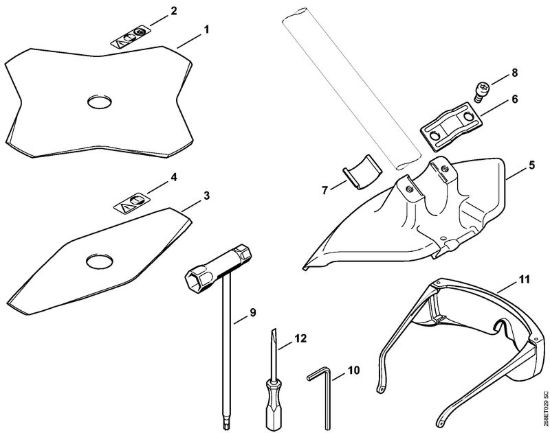 Attrezzi di taglio, utensili Decespugliatrici spalleggiabilli (FR) FR 125 SEA della marca STIHL