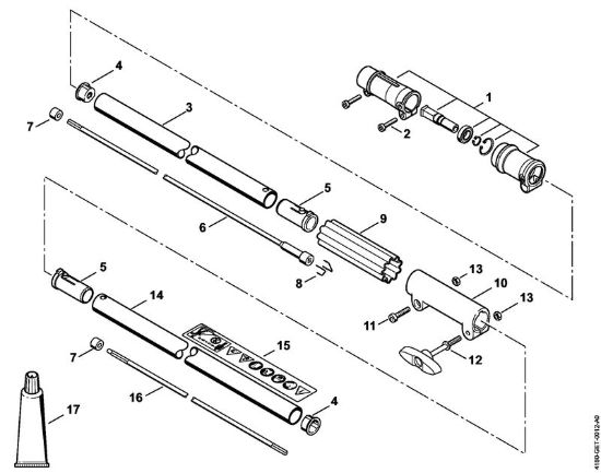 Stelo Decespugliatrici spalleggiabilli (FR) FR 131 T della marca STIHL