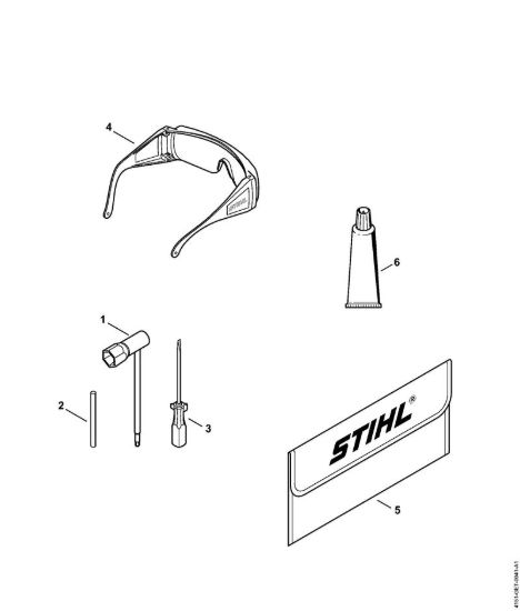 Attrezzi, accessorio a richiesta Decespugliatrici spalleggiabilli (FR) FR 235 della marca STIHL