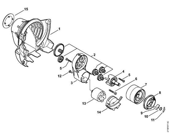 Dispositivo avviamento FR 480 C Decespugliatrici spalleggiabilli (FR) FR 480 C-F (4128) della marca STIHL
