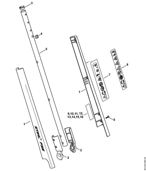 Stelo Trimmer elettrici (FE, FSE) FSE 41 della marca STIHL