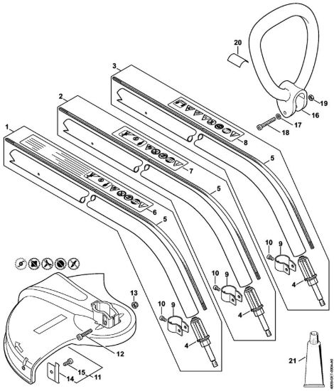 Stelo Trimmer elettrici (FE, FSE) FSE 60 della marca STIHL