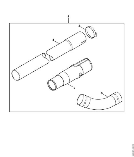 Corredo dispositivo pulizia grondaia Soffiatori (BG, BR) BG 55 C Z KAT della marca STIHL