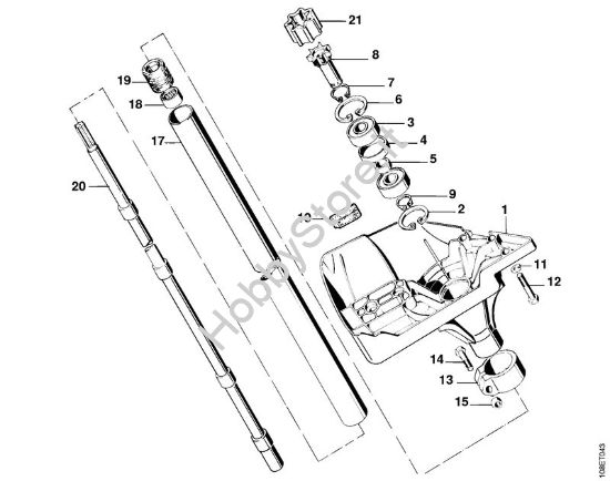 Corpo frizione, stelo Decespugliatori (FS) FS 08 della marca STIHL
