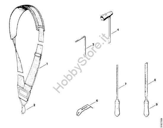 Tracolla, Attrezzi, Accessori a richiesta Decespugliatori (FS) FS 151 della marca STIHL