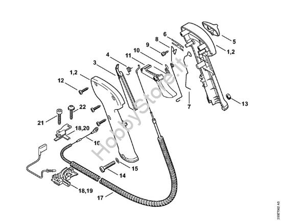 Impugnatura di comando Decespugliatori (FS) FS 300 della marca STIHL