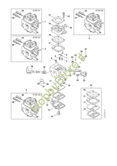 Picture of Carburatore 4134/21, 4134/22, 4134/23, 4134/24 FS 350