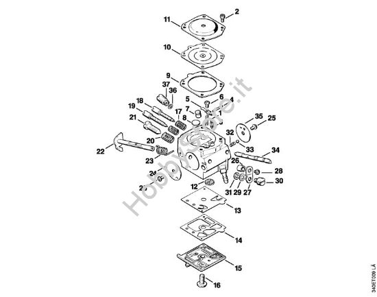 Carburatore HD-3B Decespugliatori (FS) FS 360 della marca STIHL