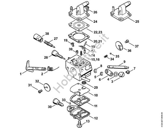Carburatore C1Q-S154, C1Q-S94 Decespugliatori (FS) FS 400 della marca STIHL