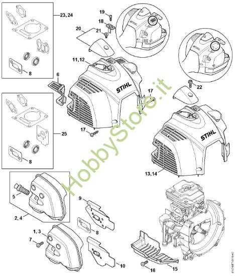 Picture of Silenziatore, cappottatura FS 410 C-EM K