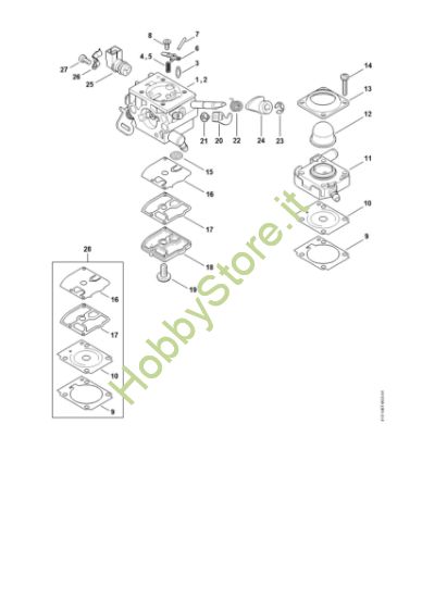 Picture of Carburatore 4147/21, 4147/22 FS 410 C-EM L