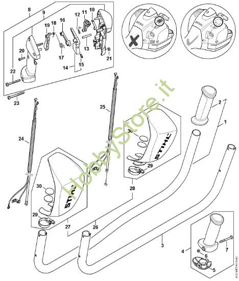 Picture of Impugnatura a manubrio FS 410 C-EM L