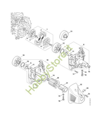 Picture of Frizione, scatola frizione FS 460 C-EM