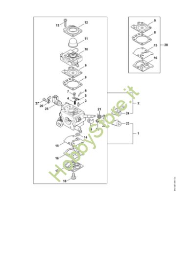 Picture of Carburatore WTF-7, WTF-12 FS 460 C-EM KW