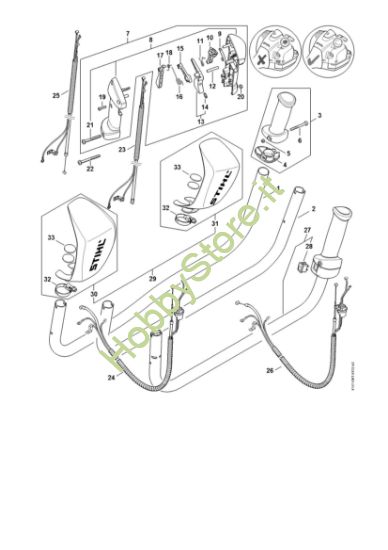 Picture of Impugnatura a manubrio FS 460 C-EM L